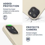 Husa Kwmobile pentru Apple iPhone 13, Silicon, Crem, 55878.204 fotografia produsului View 15 S