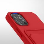 Husa Kwmobile pentru Apple iPhone 12/iPhone 12 Pro, Silicon, Rosu, 55112.09 fotografia produsului View 8 S