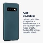 Husa Kwmobile pentru Samsung Galaxy S10, Silicon, Verde, 47452.14 fotografia produsului View 3 S