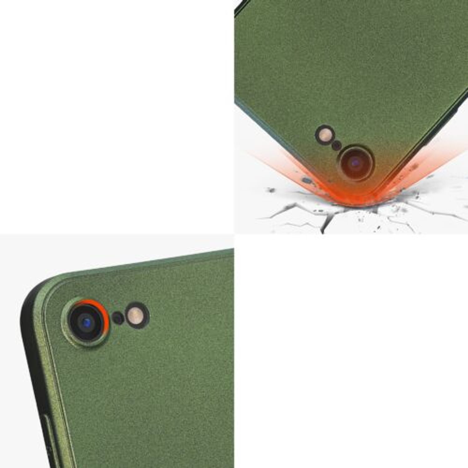 Husa Kwmobile pentru Apple iPhone 8/iPhone 7/iPhone SE 2, Silicon, Verde, 57509.233 fotografia produsului View 8 L