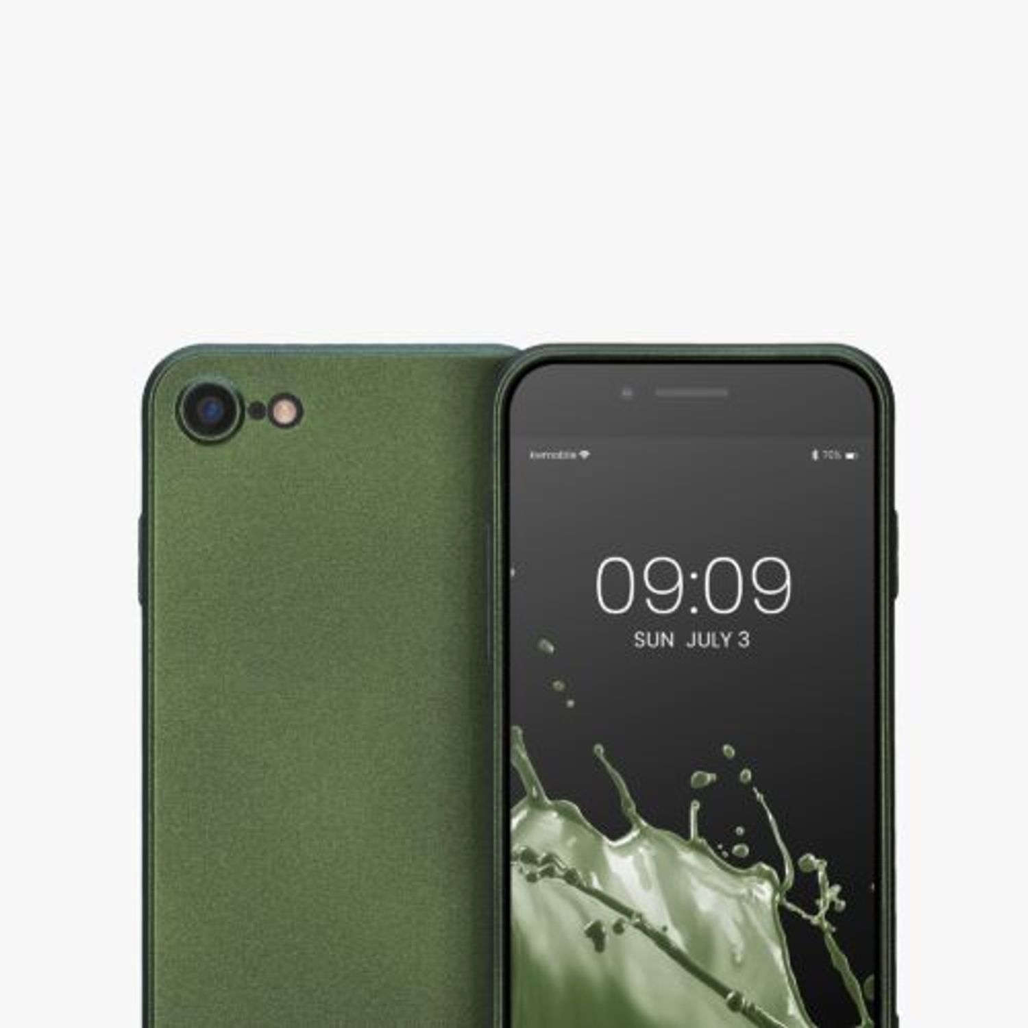 Husa Kwmobile pentru Apple iPhone 8/iPhone 7/iPhone SE 2, Silicon, Verde, 57509.233 fotografia produsului View 10 L