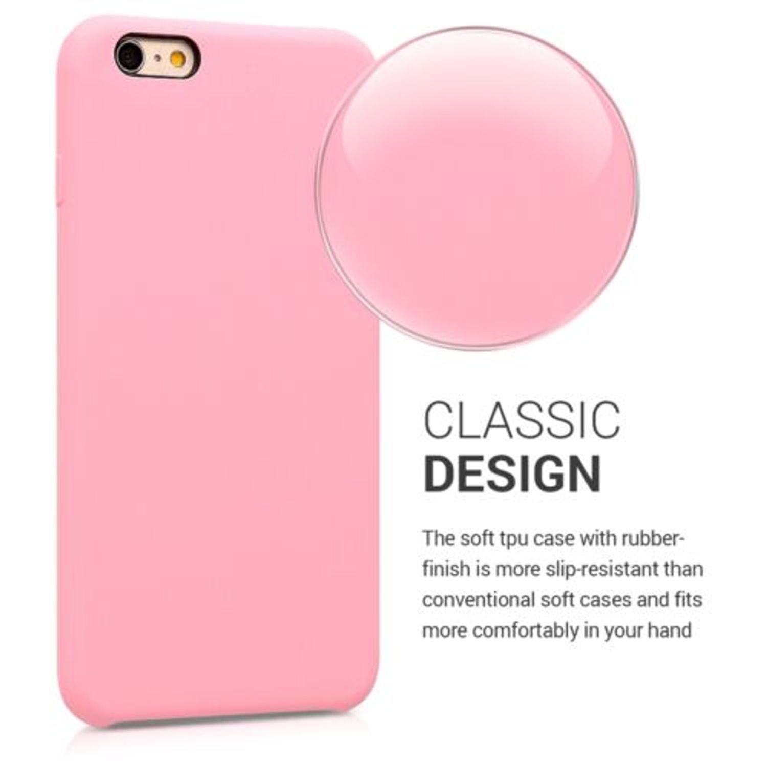 Husa pentru Apple iPhone 6 Plus/iPhone 6s Plus, Silicon, Roz, 40841.110 fotografia produsului View 5 L