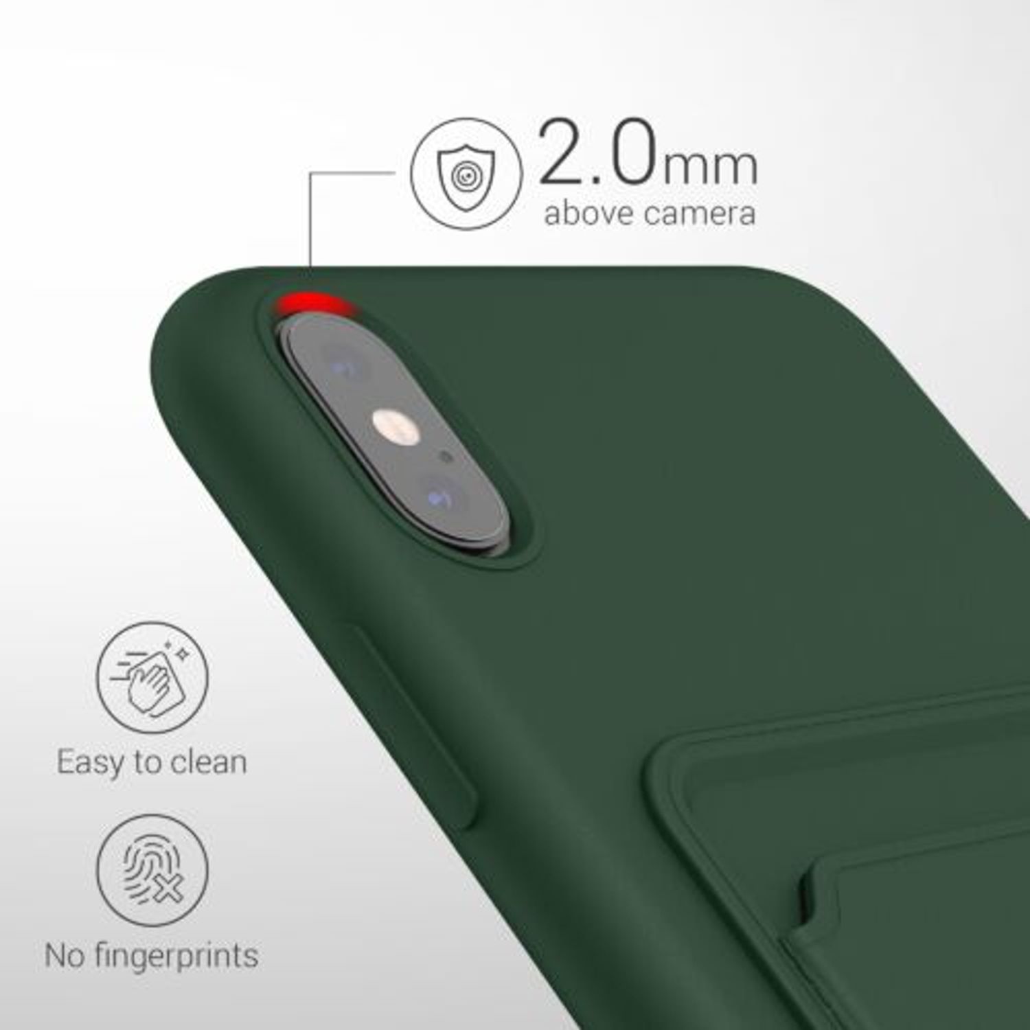 Husa Kwmobile pentru Apple iPhone XS Max, Silicon, Verde, 55121.80 fotografia produsului View 3 L