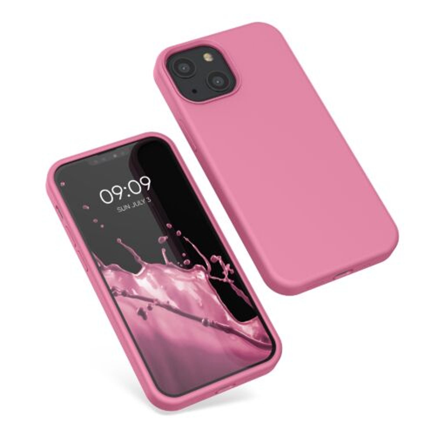 Husa Kwmobile pentru Apple iPhone 13 Mini, Silicon, Roz, 55877.212 fotografia produsului