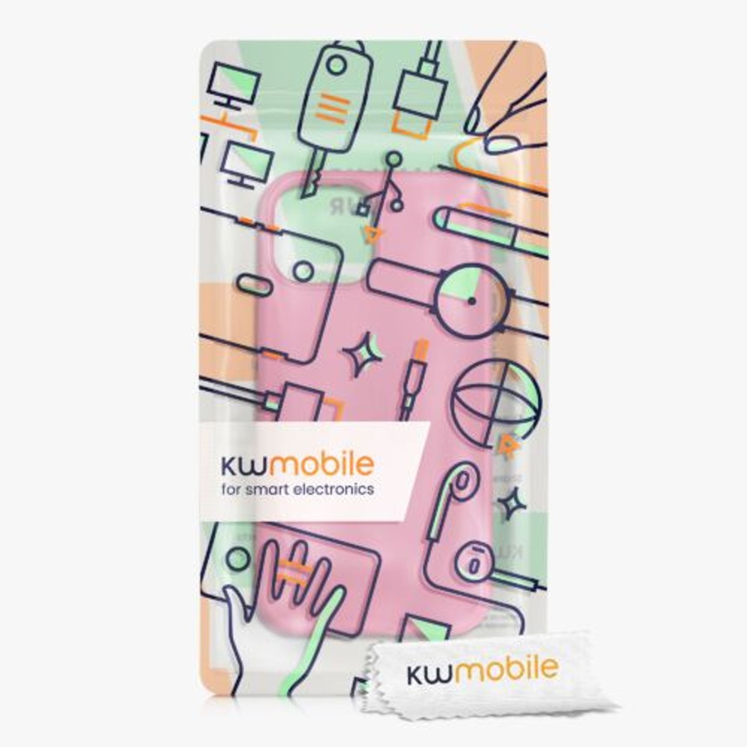 Husa Kwmobile pentru Apple iPhone 13 Mini, Silicon, Roz, 55877.212 fotografia produsului View 9 L