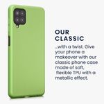 Husa Kwmobile pentru Samsung Galaxy A12, Silicon, Verde, 54052.90 fotografia produsului View 3 S
