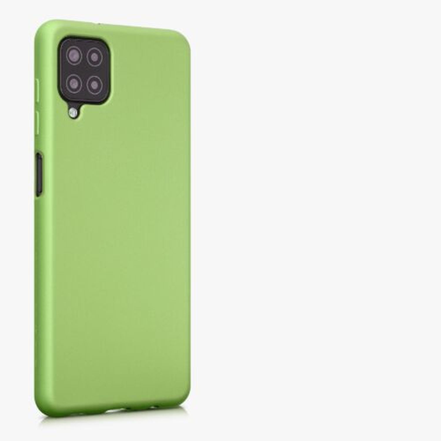 Husa Kwmobile pentru Samsung Galaxy A12, Silicon, Verde, 54052.90 fotografia produsului View 7 L