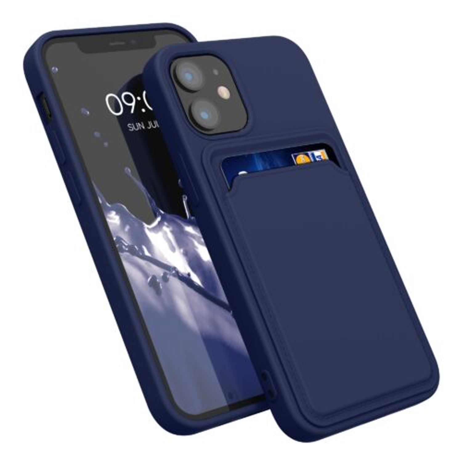 Husa Kwmobile pentru Apple iPhone 12 Mini, Silicon, Albastru, 55111.17 fotografia produsului