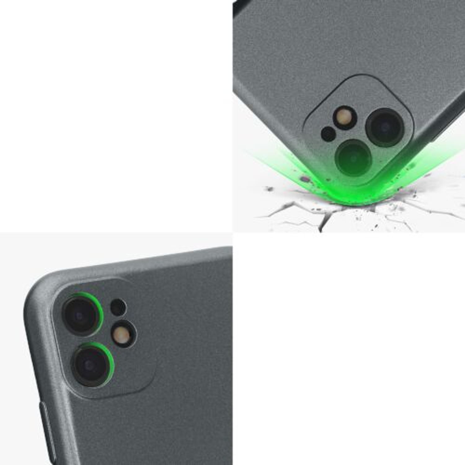 Husa Kwmobile pentru Apple iPhone 11, Silicon, Gri, 57512.232 fotografia produsului View 8 L