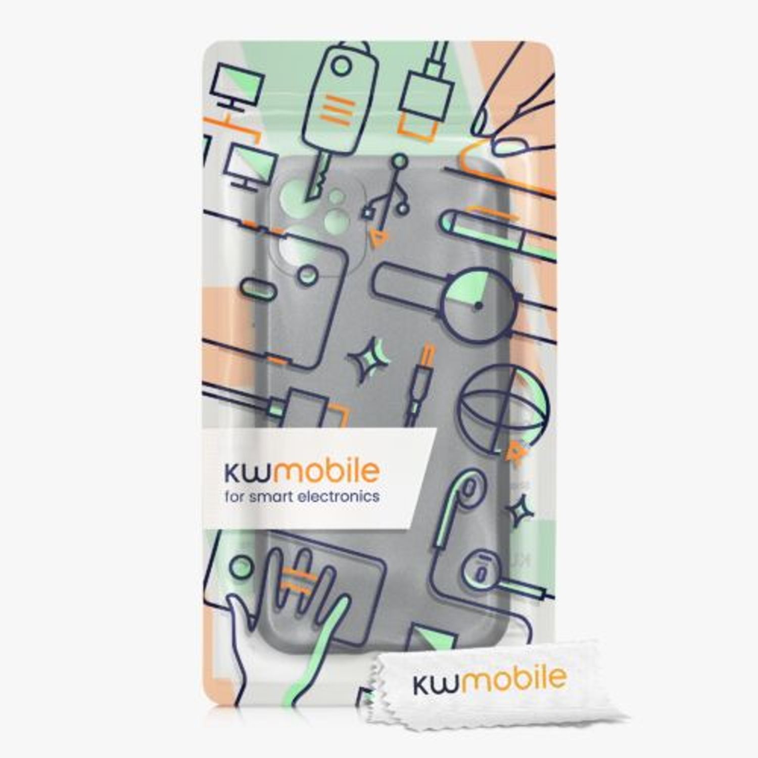 Husa Kwmobile pentru Apple iPhone 11, Silicon, Gri, 57512.232 fotografia produsului View 7 L