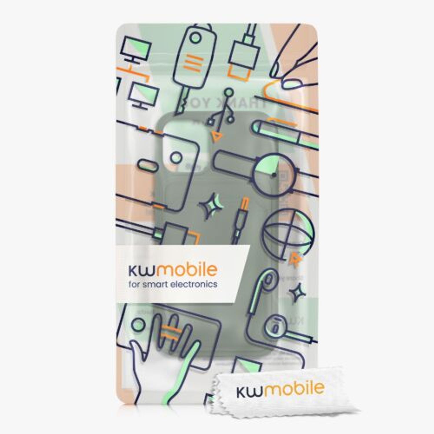 Husa Kwmobile pentru Apple iPhone 12 Mini, Silicon, Verde, 55111.80 fotografia produsului View 7 L