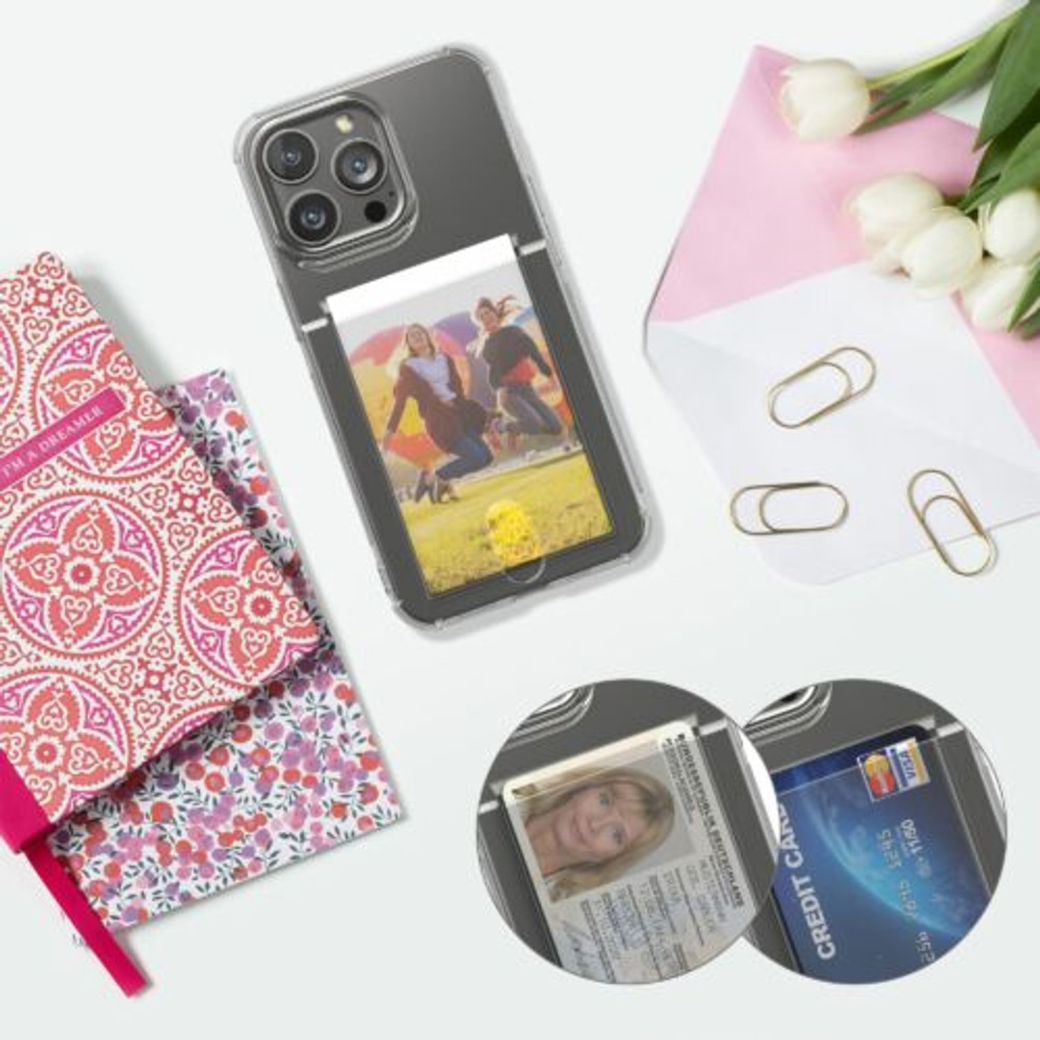 Husa Kwmobile pentru Apple iPhone 13 Pro, Silicon, Transparent, 57524.03 fotografia produsului View 2 L