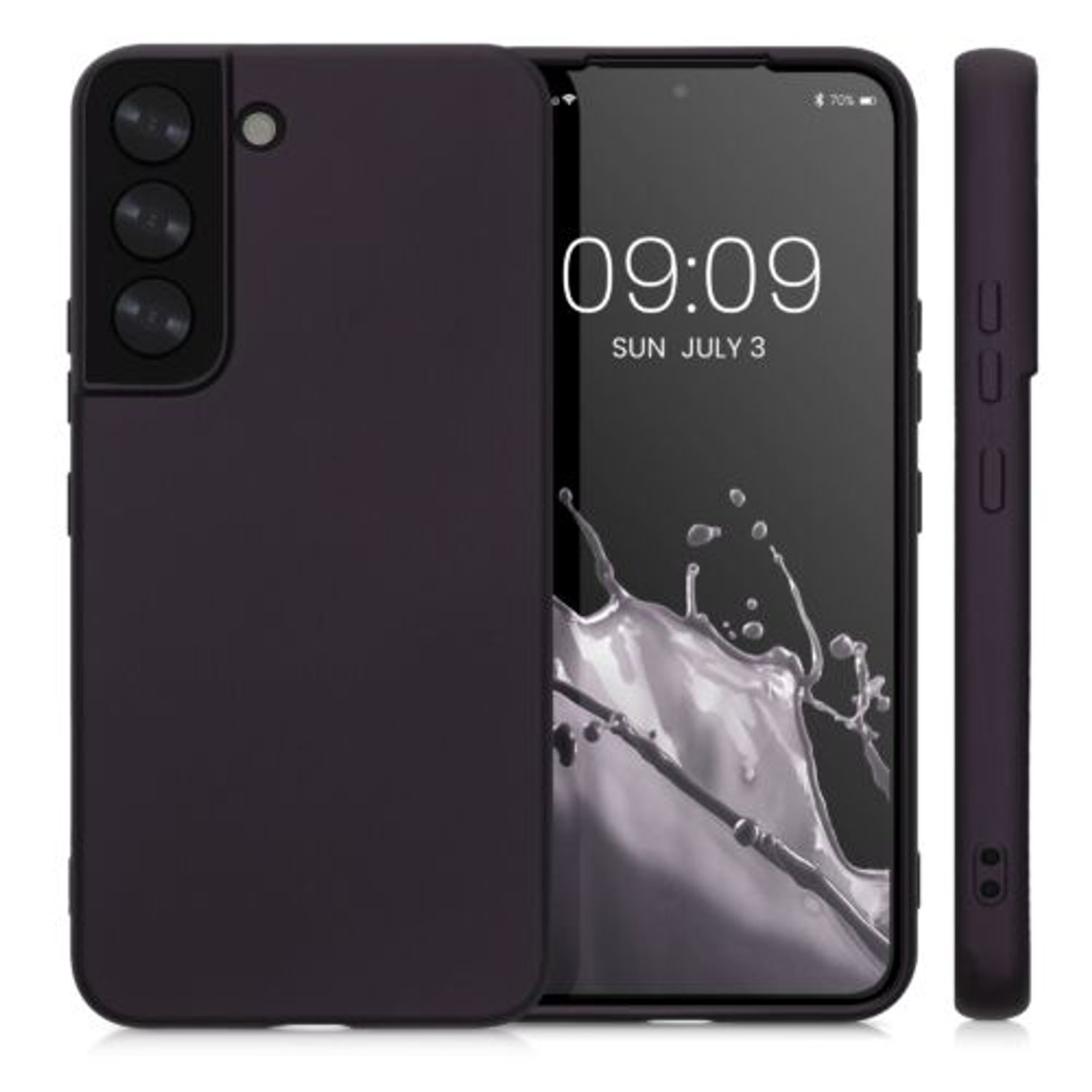 Husa Kwmobile pentru Samsung Galaxy S22, Silicon, Mov, 56757.115 fotografia produsului