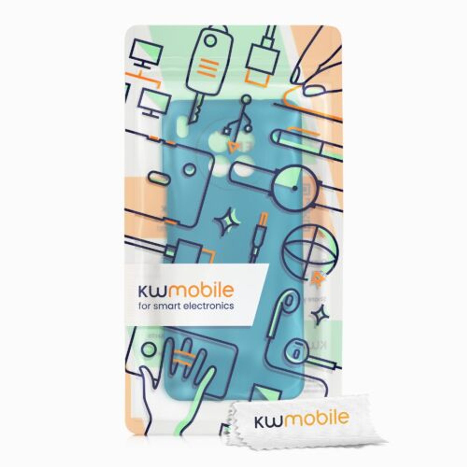 Husa Kwmobile pentru Honor 50 Lite, Silicon, Albastru, 56633.224 fotografia produsului View 6 L