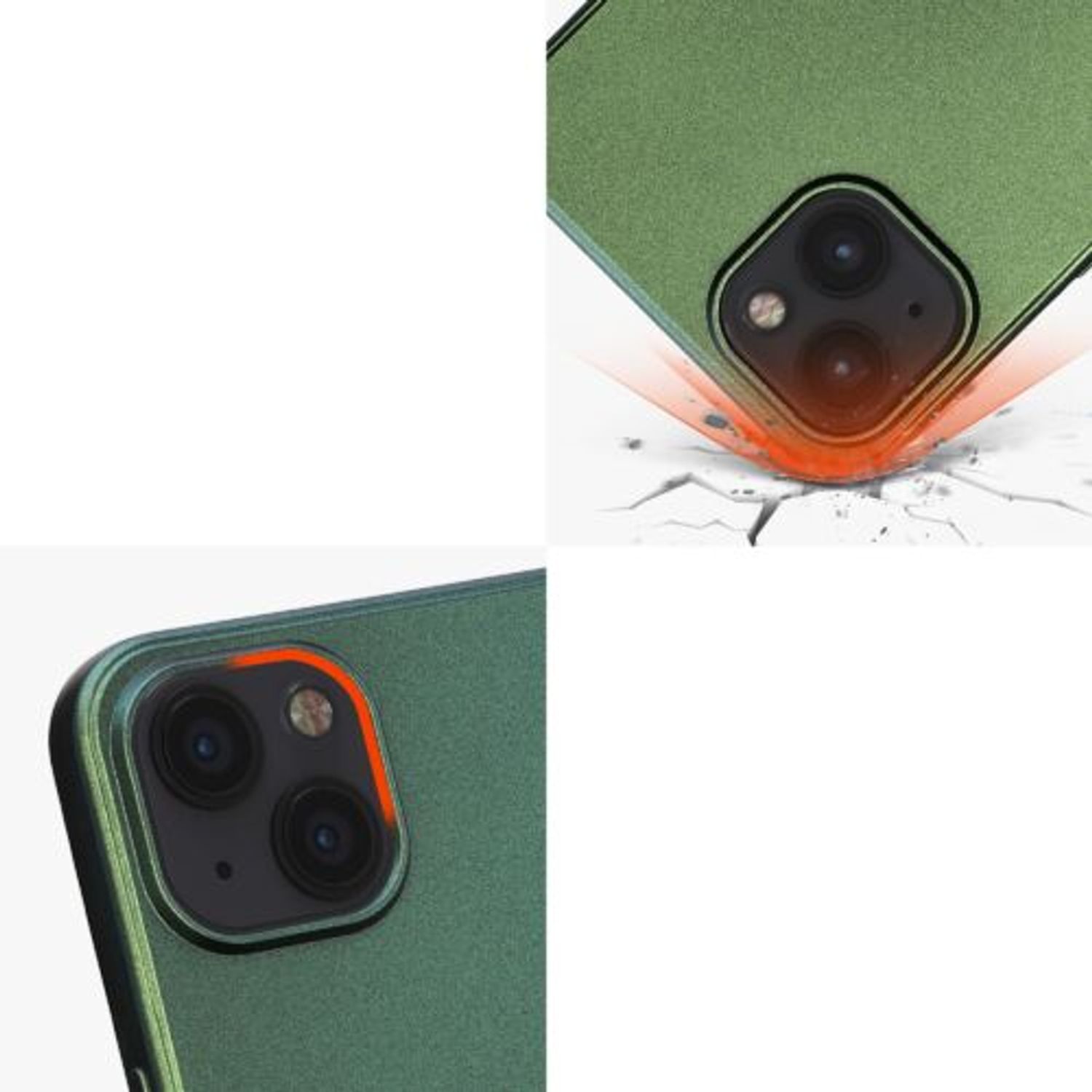 Husa Kwmobile pentru Apple iPhone 13, Silicon, Verde, 57515.233 fotografia produsului View 9 L