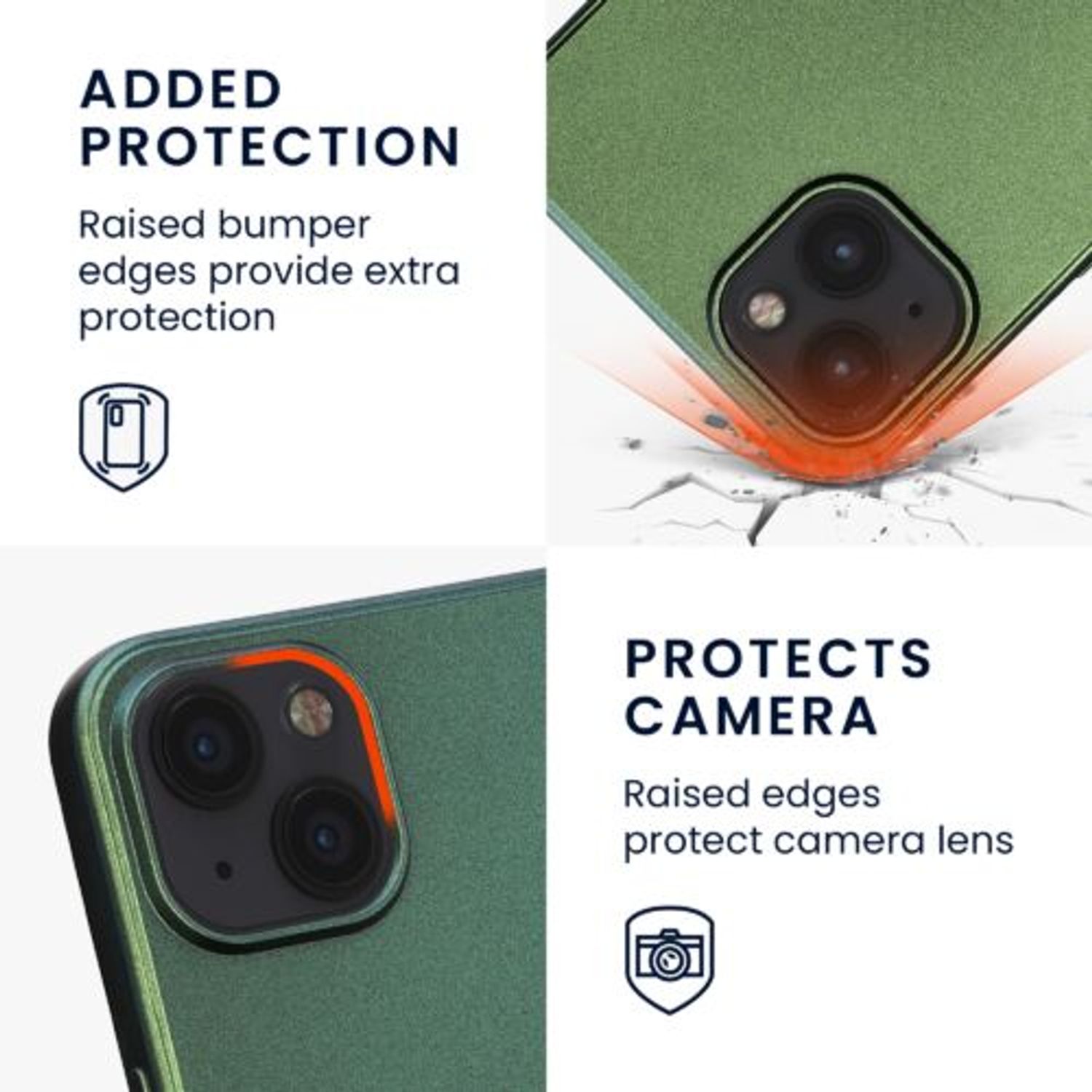 Husa Kwmobile pentru Apple iPhone 13, Silicon, Verde, 57515.233 fotografia produsului View 4 L