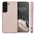 Husa Kwmobile pentru Samsung Galaxy S22, Silicon, Auriu, 56757.66 fotografia produsului