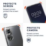 Husa Kwmobile pentru Honor 50, Silicon, Transparent/Mov, 55722.108 fotografia produsului View 3 S