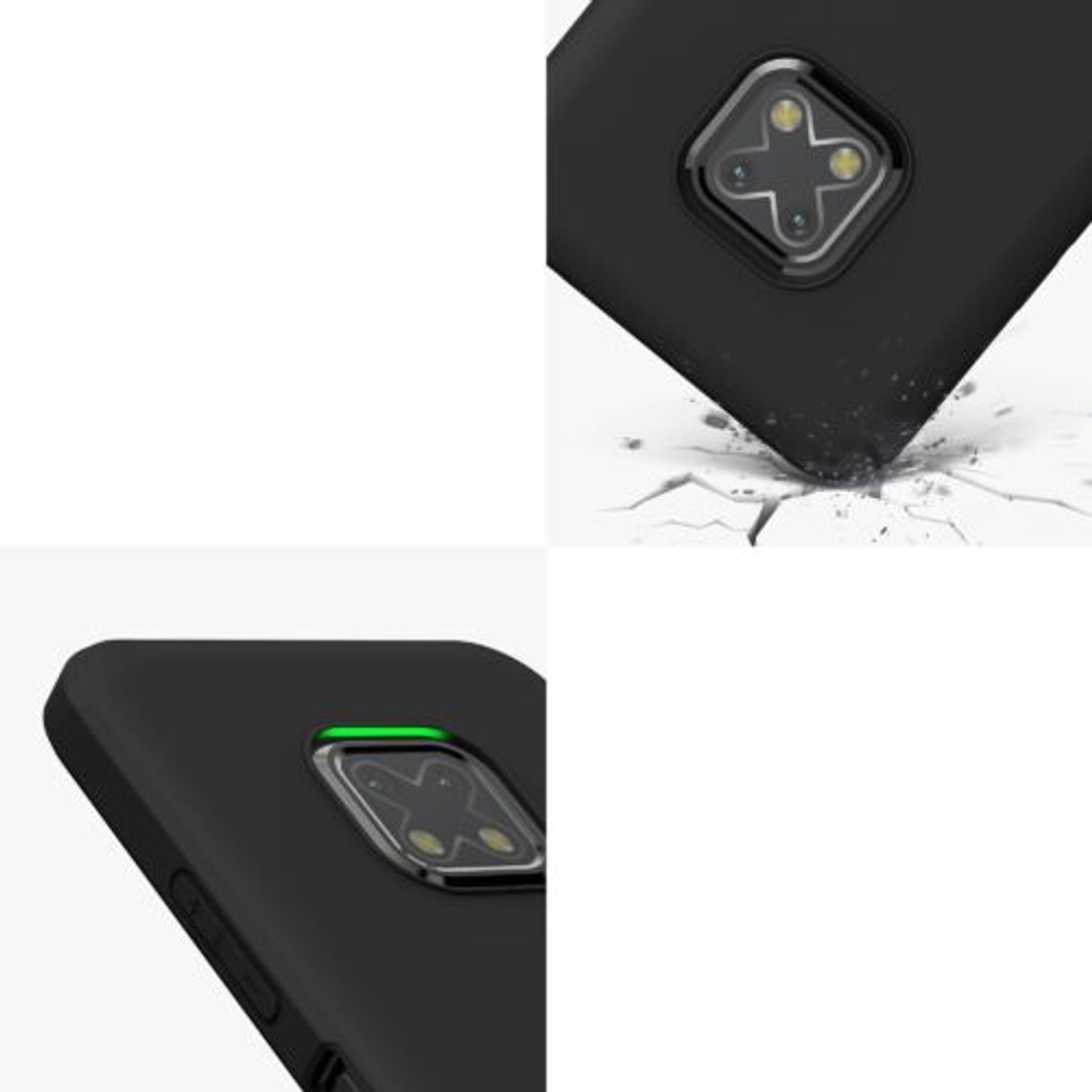 Husa Kwmobile pentru Nokia XR20, Silicon, Negru, 57532.01 fotografia produsului View 8 L