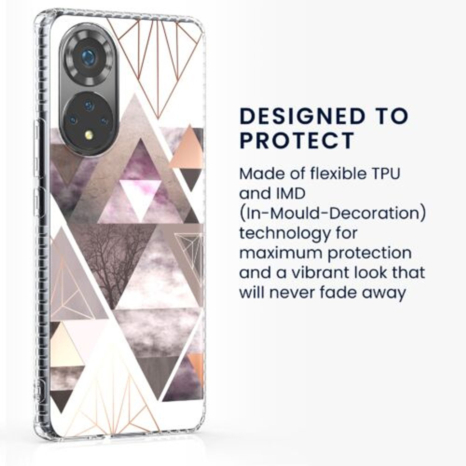 Husa Kwmobile pentru Honor 50, Silicon, Multicolor, 57495.01 fotografia produsului View 3 L
