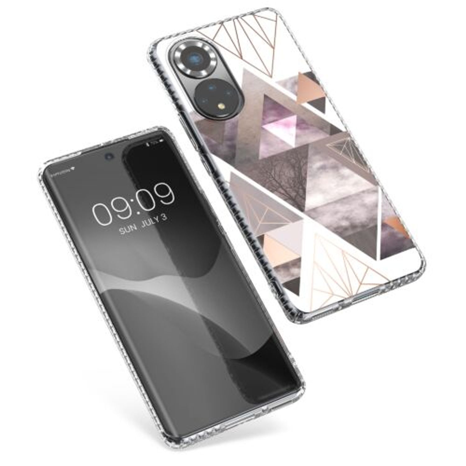 Husa Kwmobile pentru Honor 50, Silicon, Multicolor, 57495.01 fotografia produsului