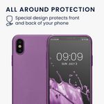 Husa Kwmobile pentru Apple iPhone X/iPhone XS, Silicon, Mov, 57510.230 fotografia produsului View 10 S