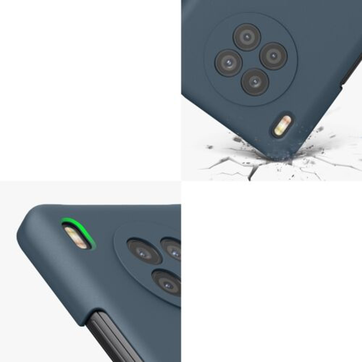 Husa Kwmobile pentru Honor 50 Lite, Silicon, Albastru, 56633.202 fotografia produsului View 7 L