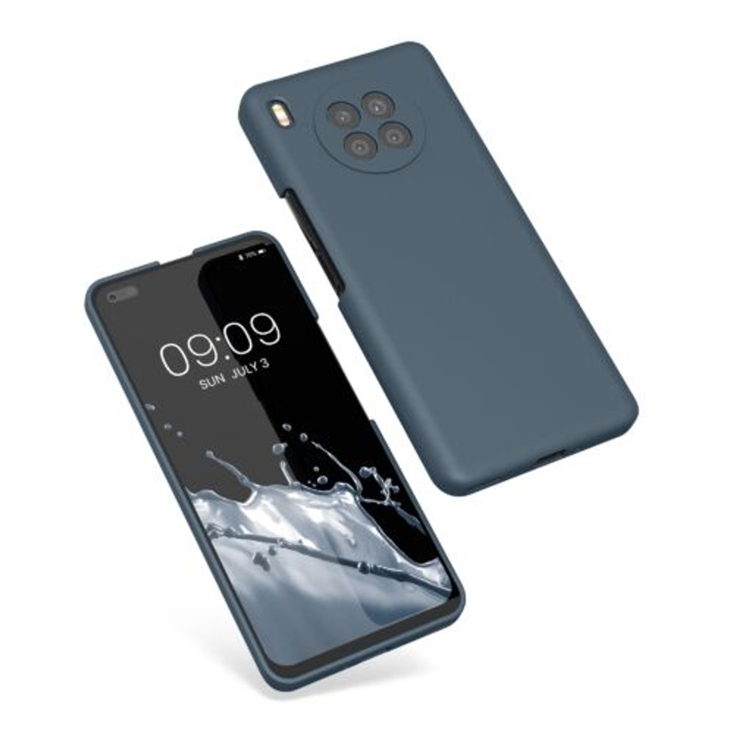 Husa Kwmobile pentru Honor 50 Lite, Silicon, Albastru, 56633.202 fotografia produsului