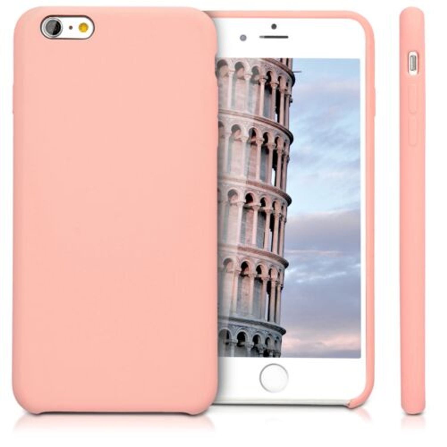 Husa pentru Apple iPhone 6 Plus/iPhone 6s Plus, Silicon, Rose Gold, 40841.81 fotografia produsului View 2 L