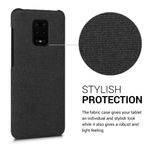 Husa Kwmobile pentru Xiaomi Redmi Note 9S/Redmi Note 9 Pro/Redmi Note 9 Pro Max, Textil, Gri, 57485.19 fotografia produsului View 3 S