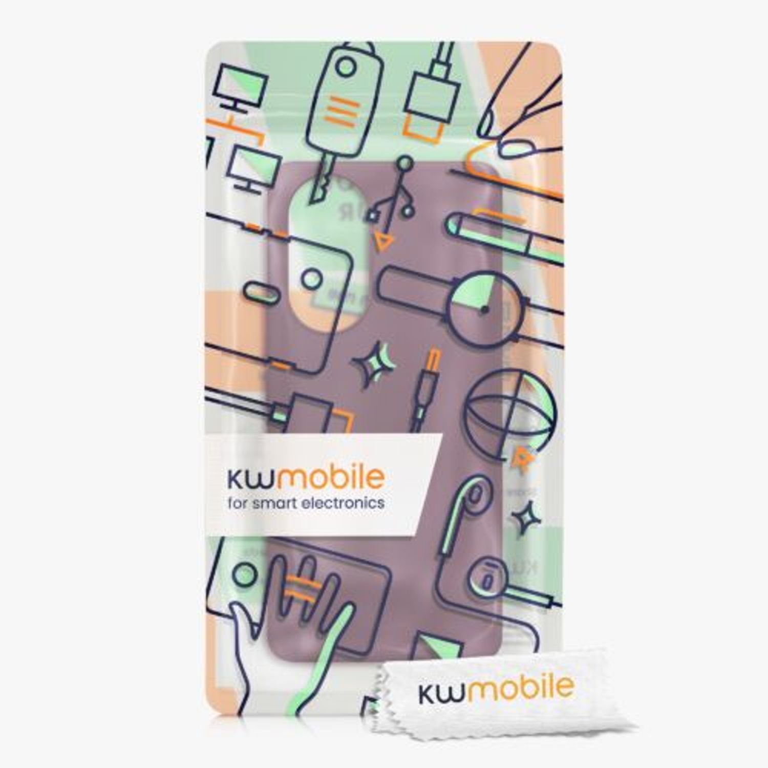 Husa Kwmobile pentru Honor 50, Silicon, Violet, 55481.190 fotografia produsului View 3 L