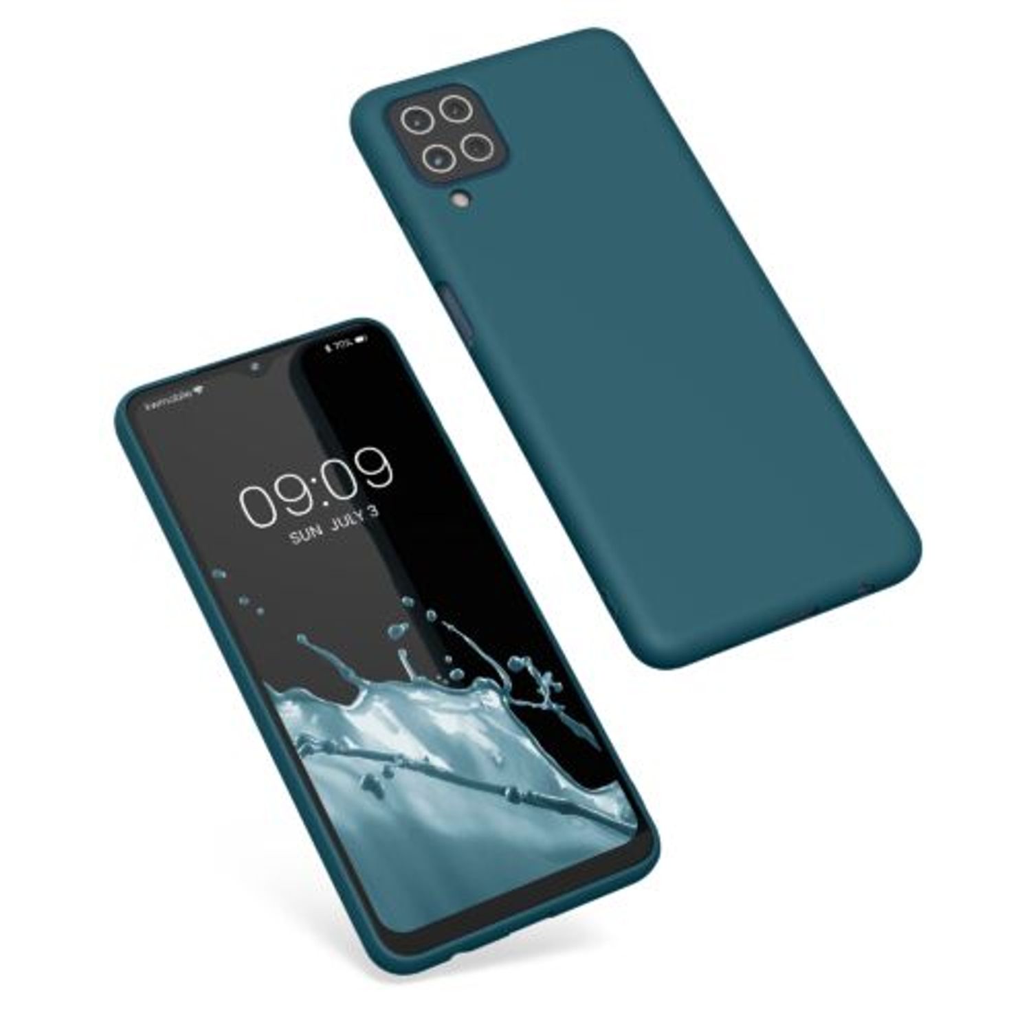 Husa Kwmobile pentru Samsung Galaxy M12, Silicon, Verde, 57567.57 fotografia produsului