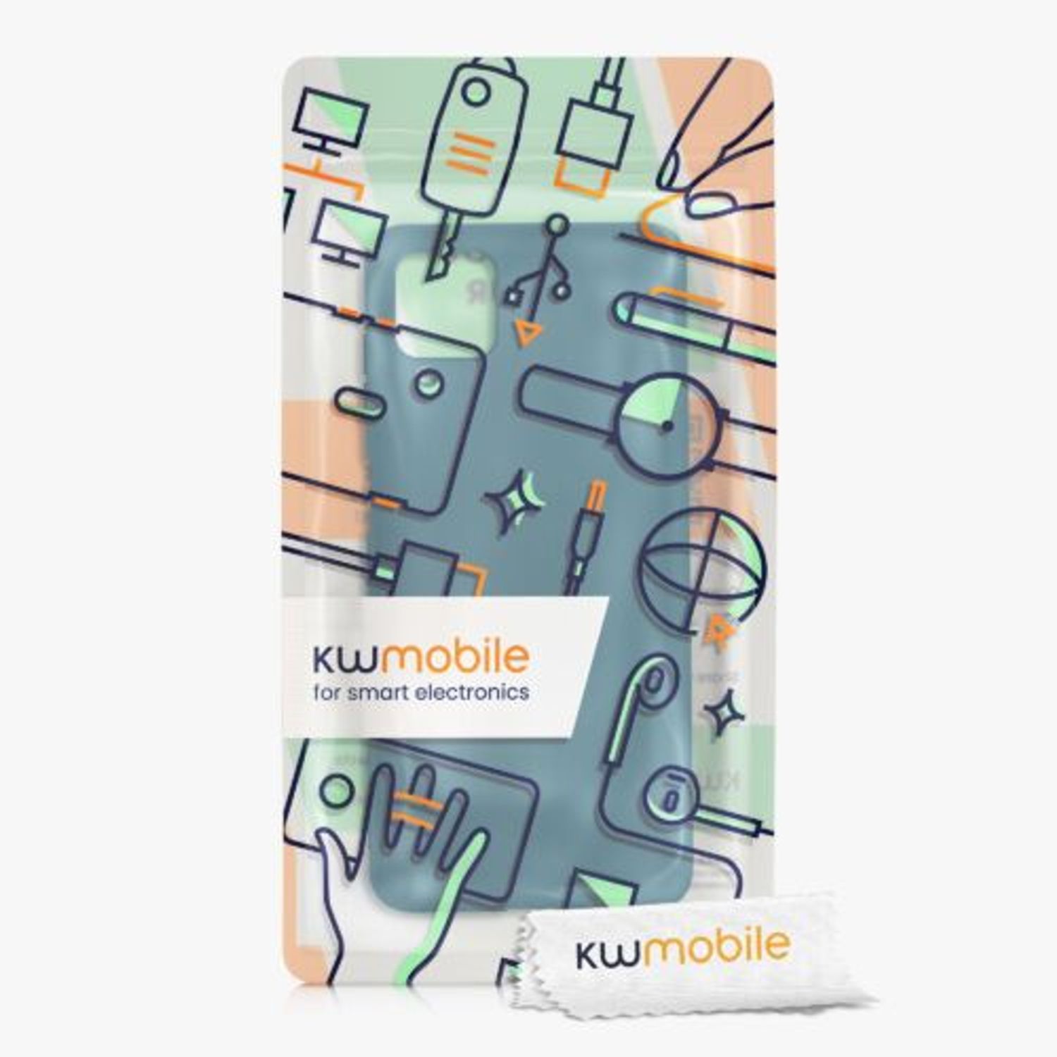 Husa Kwmobile pentru Samsung Galaxy M12, Silicon, Verde, 57567.57 fotografia produsului View 5 L