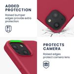 Husa Kwmobile pentru Apple iPhone 13 Mini, Silicon, Rosu, 55877.229 fotografia produsului View 3 S