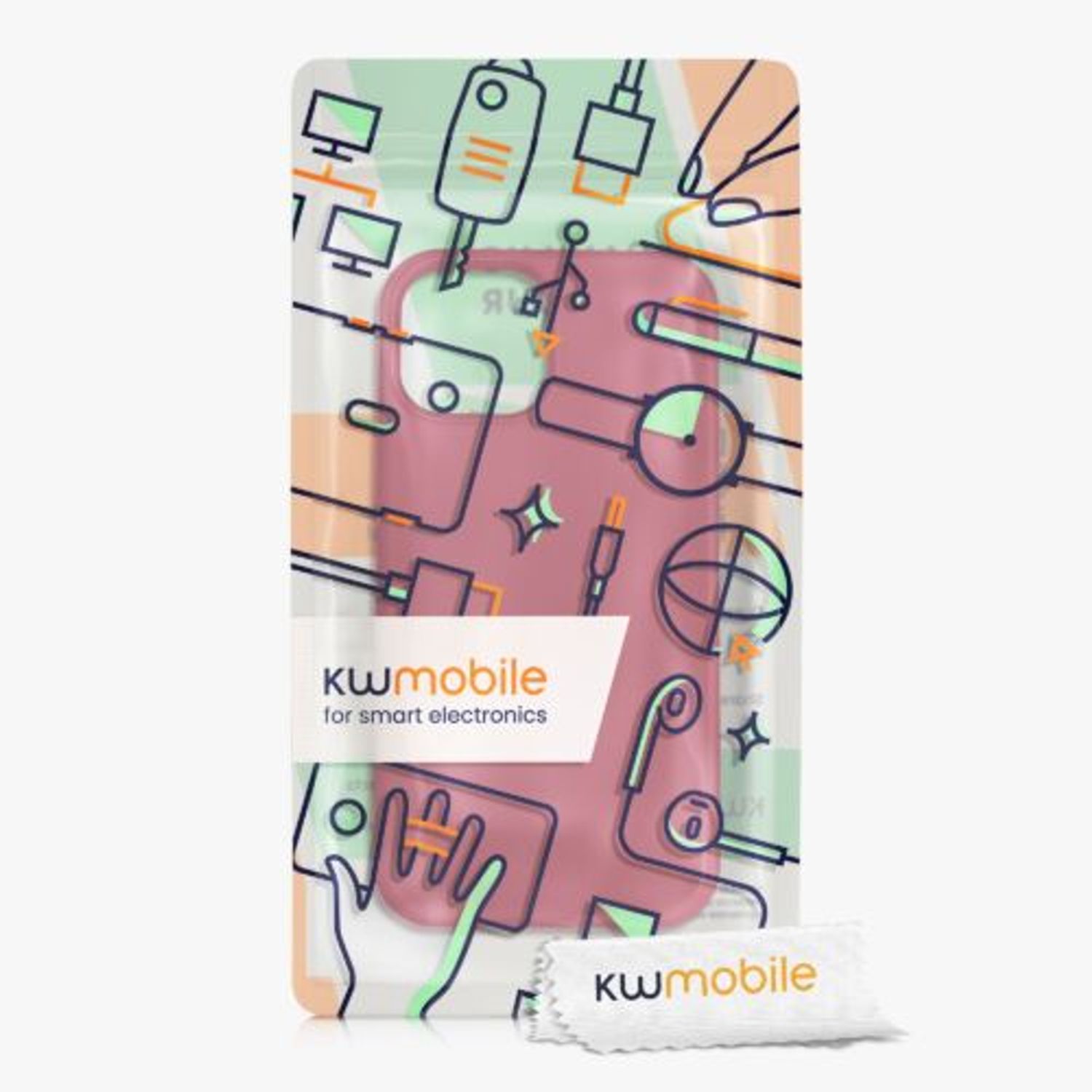 Husa Kwmobile pentru Apple iPhone 13 Mini, Silicon, Rosu, 55877.229 fotografia produsului View 7 L