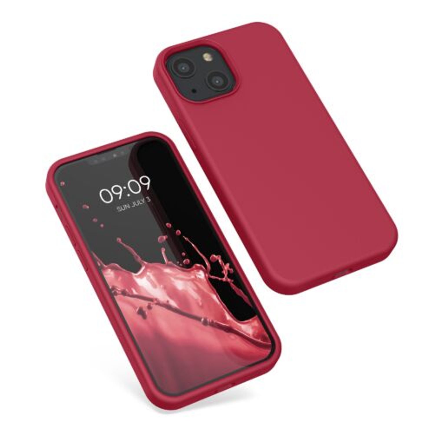 Husa Kwmobile pentru Apple iPhone 13 Mini, Silicon, Rosu, 55877.229 fotografia produsului