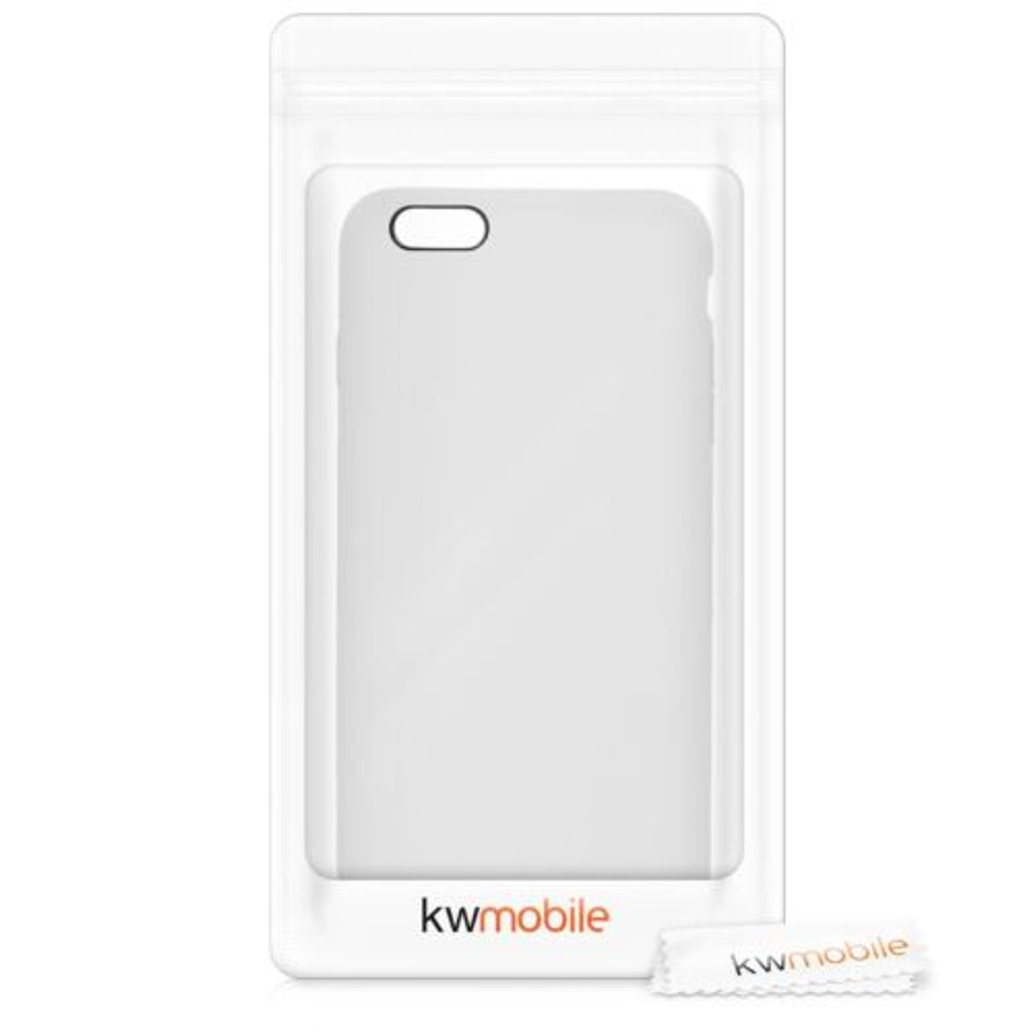 Husa pentru Apple iPhone 6 Plus/iPhone 6s Plus, Silicon, Alb, 40841.02 fotografia produsului View 7 L