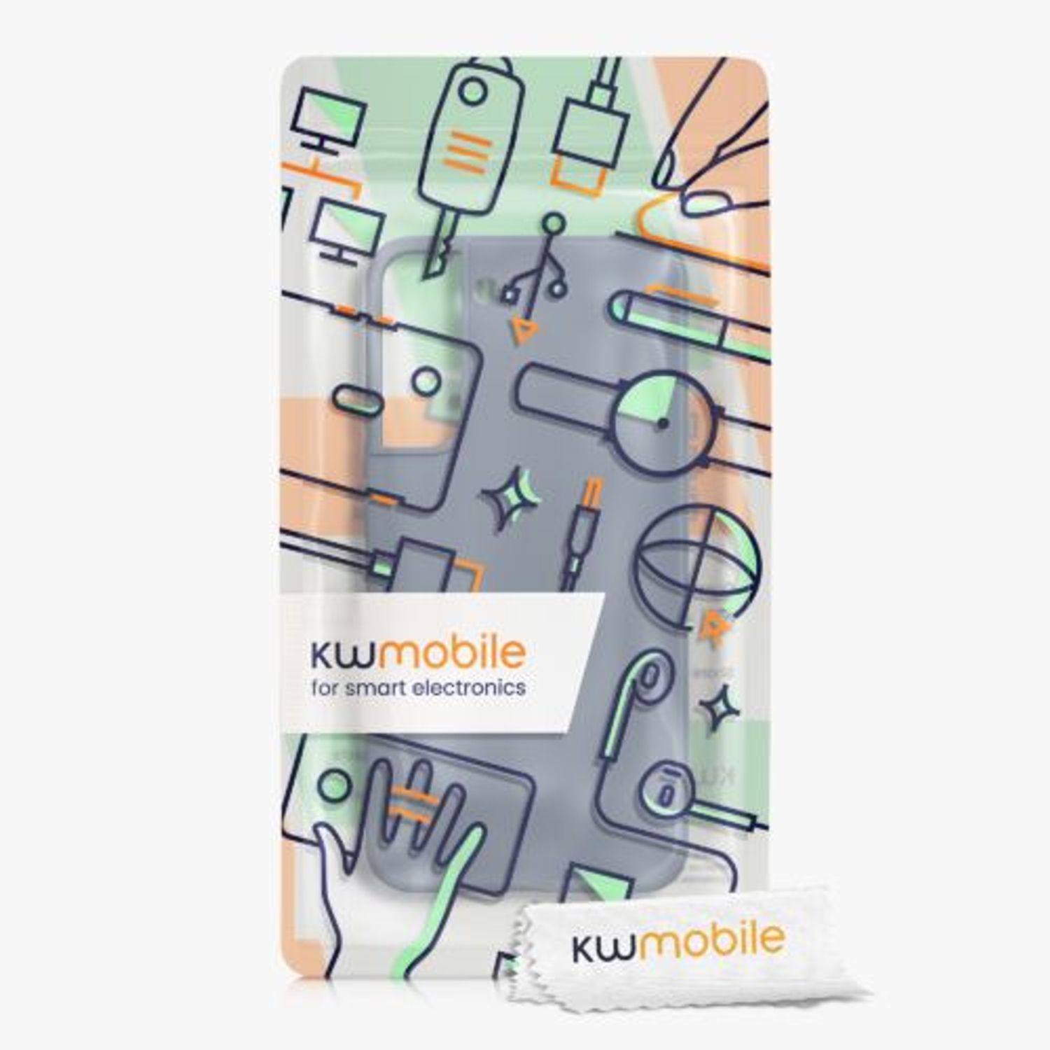 Husa Kwmobile pentru Samsung Galaxy S22, Silicon, Albastru, 57568.202 fotografia produsului View 9 L