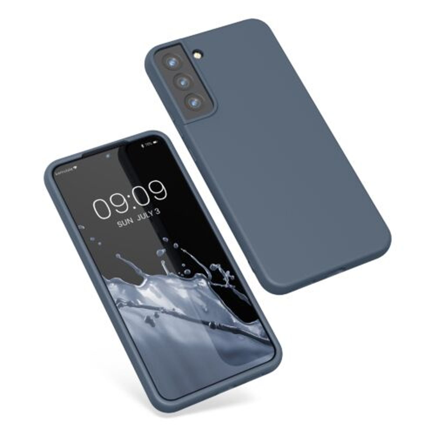 Husa Kwmobile pentru Samsung Galaxy S22, Silicon, Albastru, 57568.202 fotografia produsului