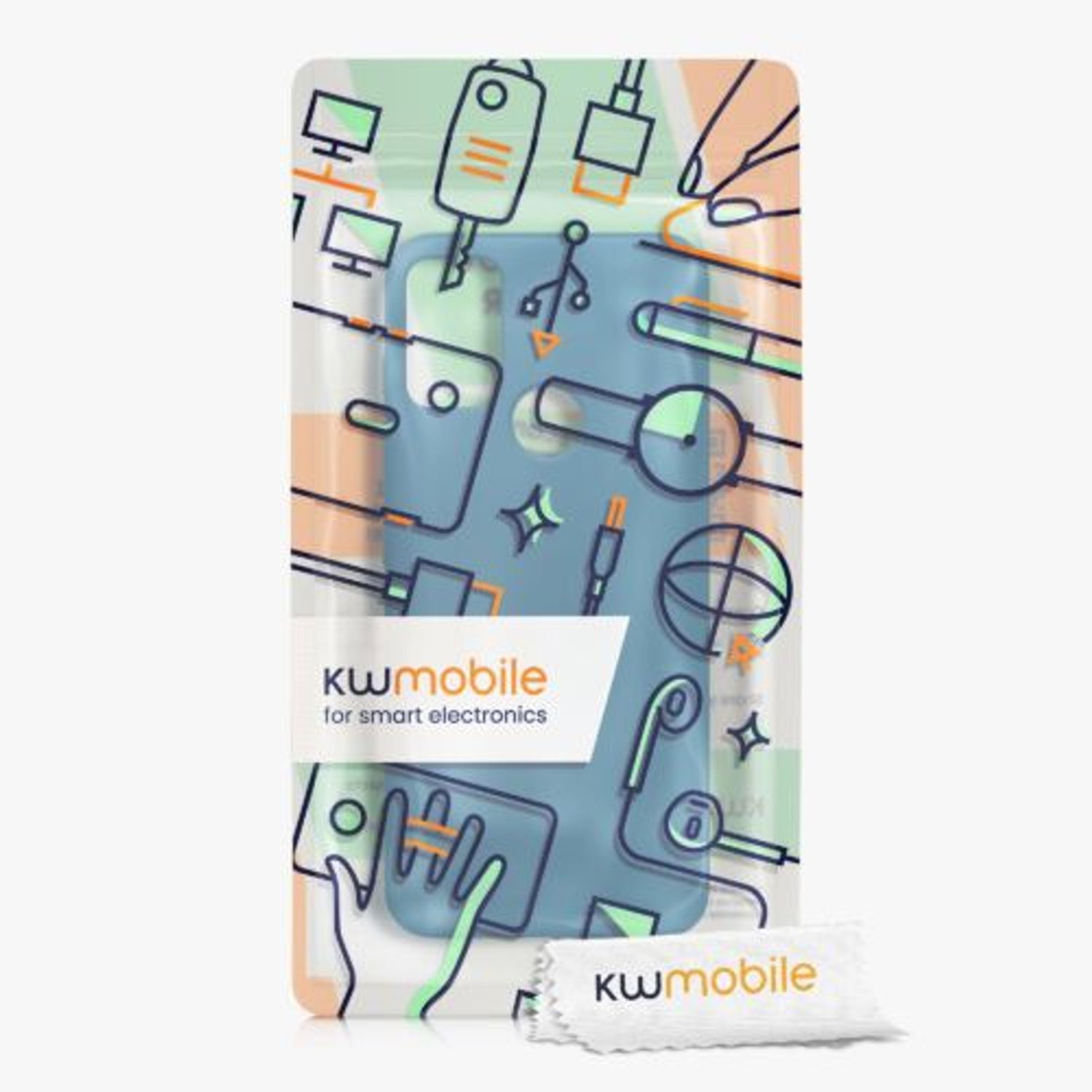 Husa Kwmobile pentru Motorola Moto G50, Silicon, Verde, 55470.57 fotografia produsului View 6 L