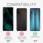 Husa Kwmobile pentru Motorola Moto G50, Silicon, Verde, 55470.57 fotografia produsului View 4 S