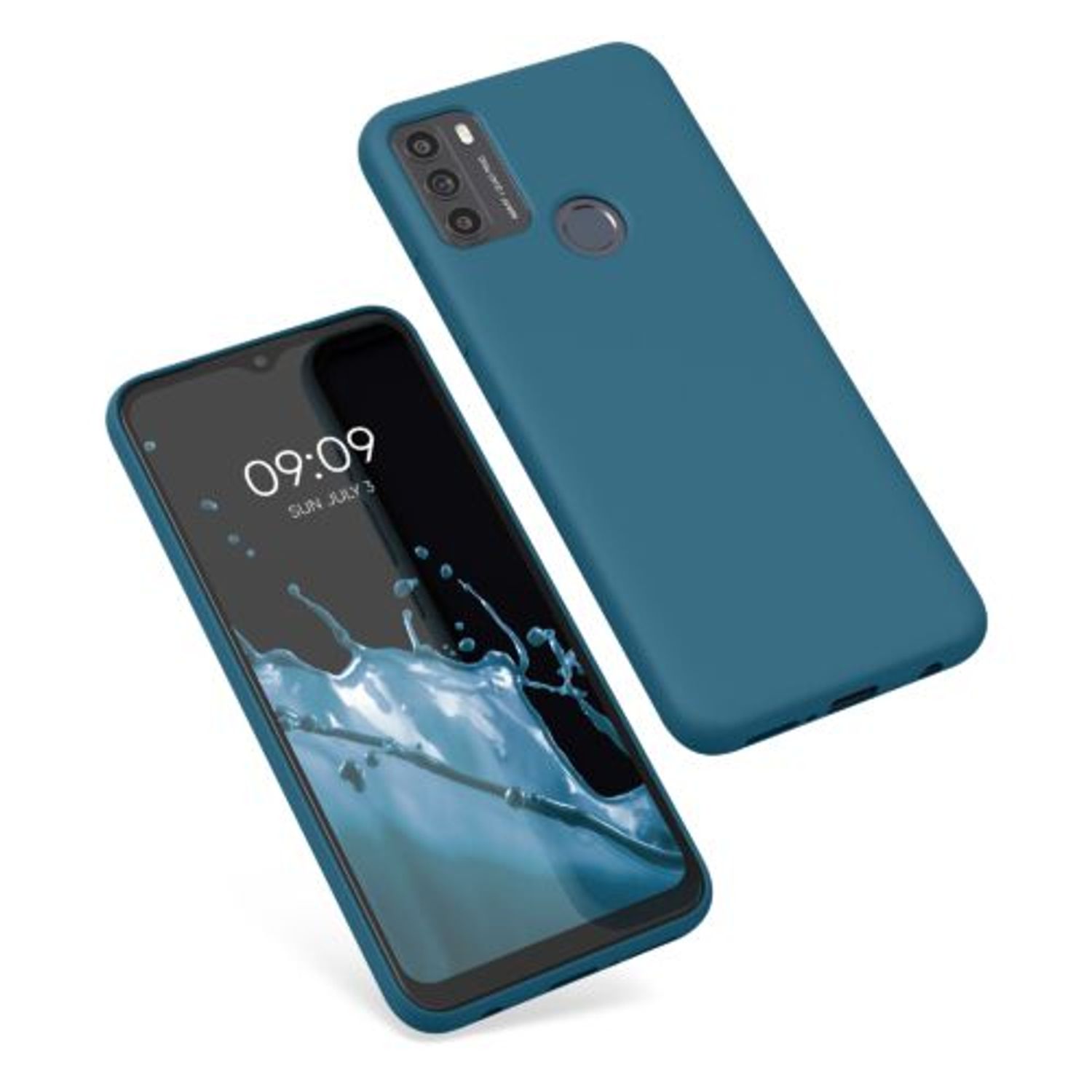 Husa Kwmobile pentru Motorola Moto G50, Silicon, Verde, 55470.57 fotografia produsului