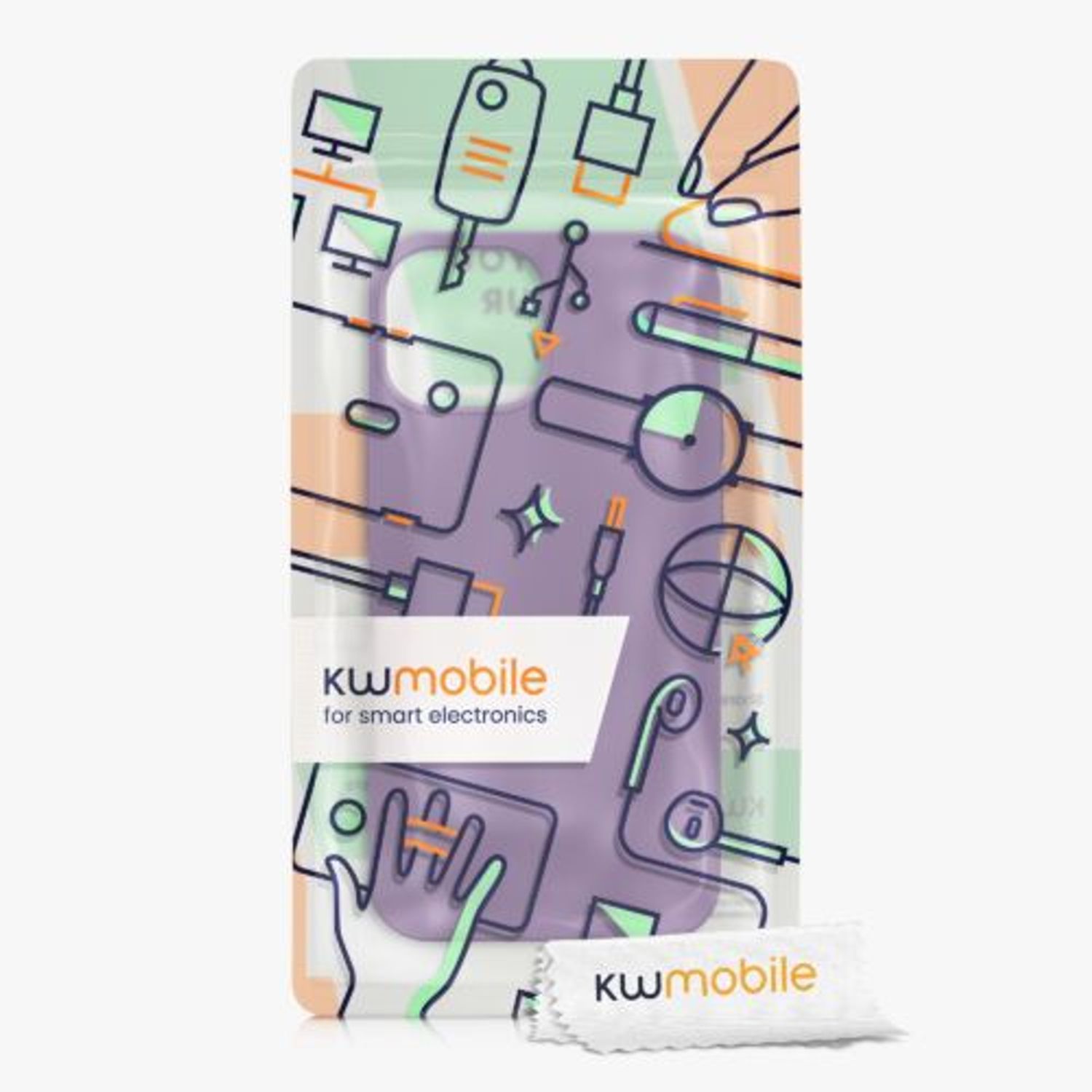 Husa Kwmobile pentru Apple iPhone 13 Mini, Silicon, Mov, 56558.212 fotografia produsului View 8 L