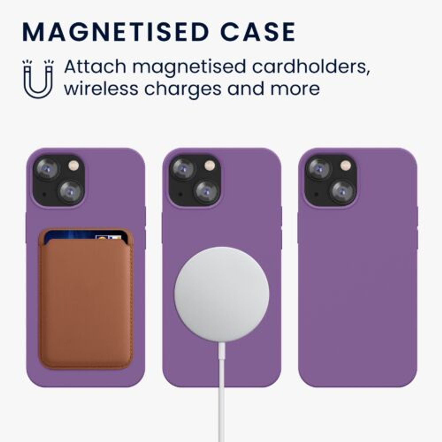 Husa Kwmobile pentru Apple iPhone 13 Mini, Silicon, Mov, 56558.212 fotografia produsului View 4 L