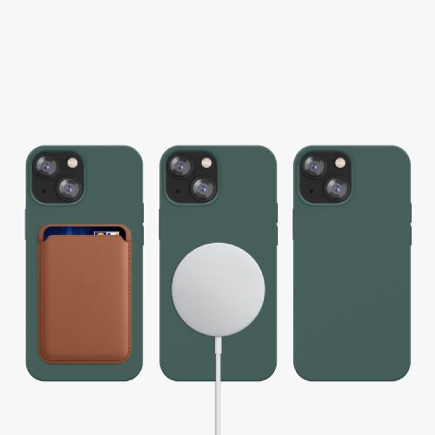Husa Kwmobile pentru Apple iPhone 13 Mini, Silicon, Verde, 56558.169 fotografia produsului View 10 L