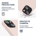 Husa Kwmobile pentru Apple iPhone 13 Mini, Silicon, Crem, 56558.10 fotografia produsului View 3 S