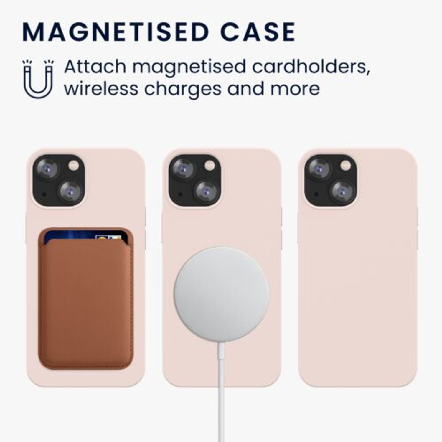 Husa Kwmobile pentru Apple iPhone 13 Mini, Silicon, Crem, 56558.10 fotografia produsului View 4 L