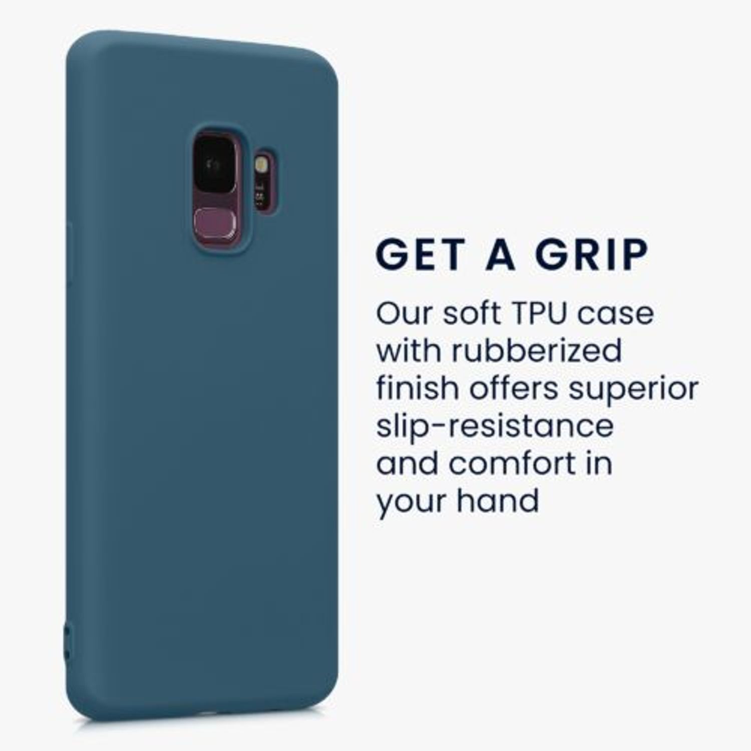 Husa Kwmobile pentru Samsung Galaxy S9, Silicon, Verde, 53832.57 fotografia produsului View 4 L