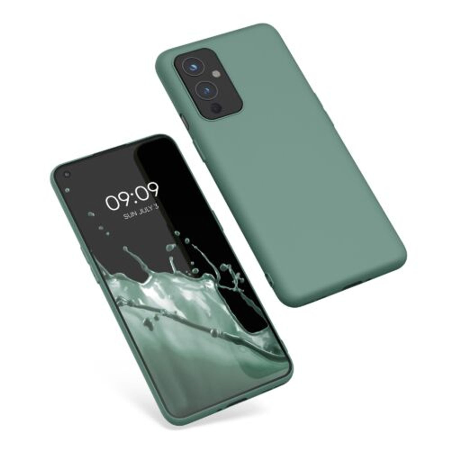 Husa Kwmobile pentru OnePlus 9, Silicon, Verde, 55726.166 fotografia produsului