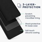 Husa Kwmobile pentru OPPO Find X5 Pro, Silicon, Negru, 57628.01 fotografia produsului View 3 S